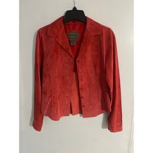Brandon Thomas suede jacket women's Sp red leather lightweight cowgirl western